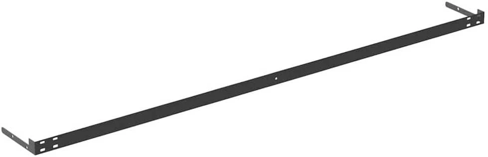 Pakabinamos lentynos, 4vnt., baltos, 120x23,5x3,8cm, MDF