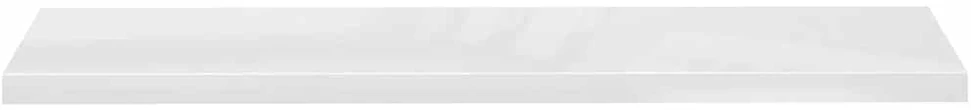 Pakabinamos lentynos, 4vnt., baltos, 120x23,5x3,8cm, MDF