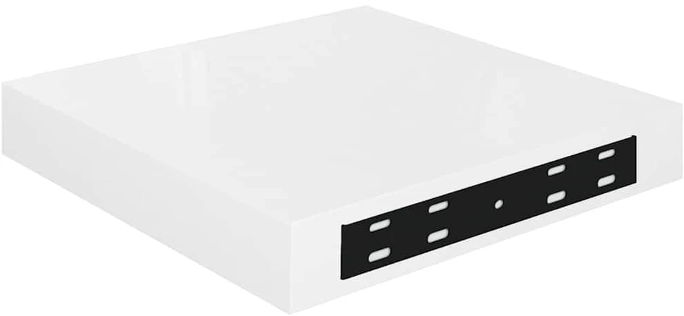 Pakabinamos lentynos, 4vnt., baltos, 23x23,5x3,8cm, MDF