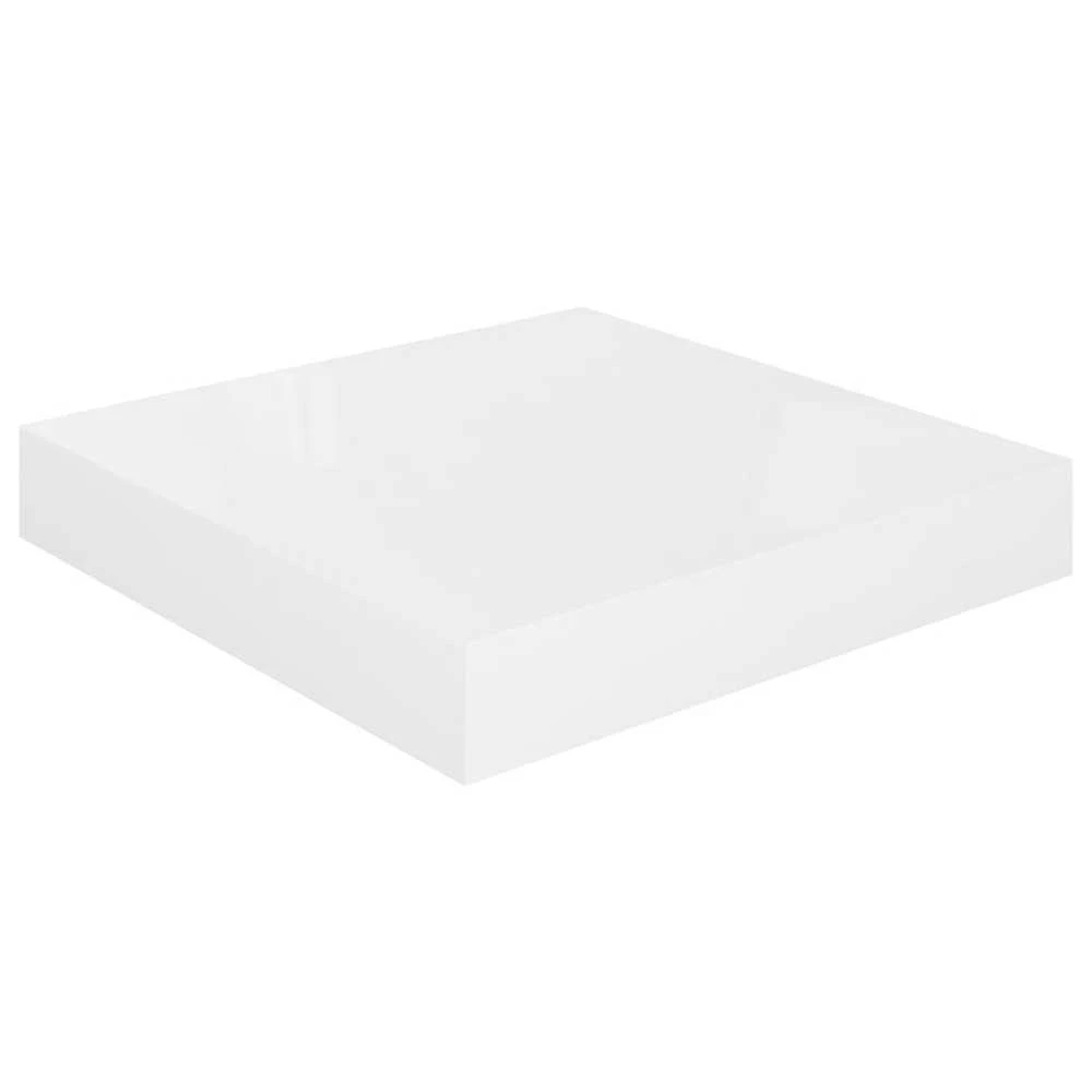 Pakabinamos lentynos, 4vnt., baltos, 23x23,5x3,8cm, MDF