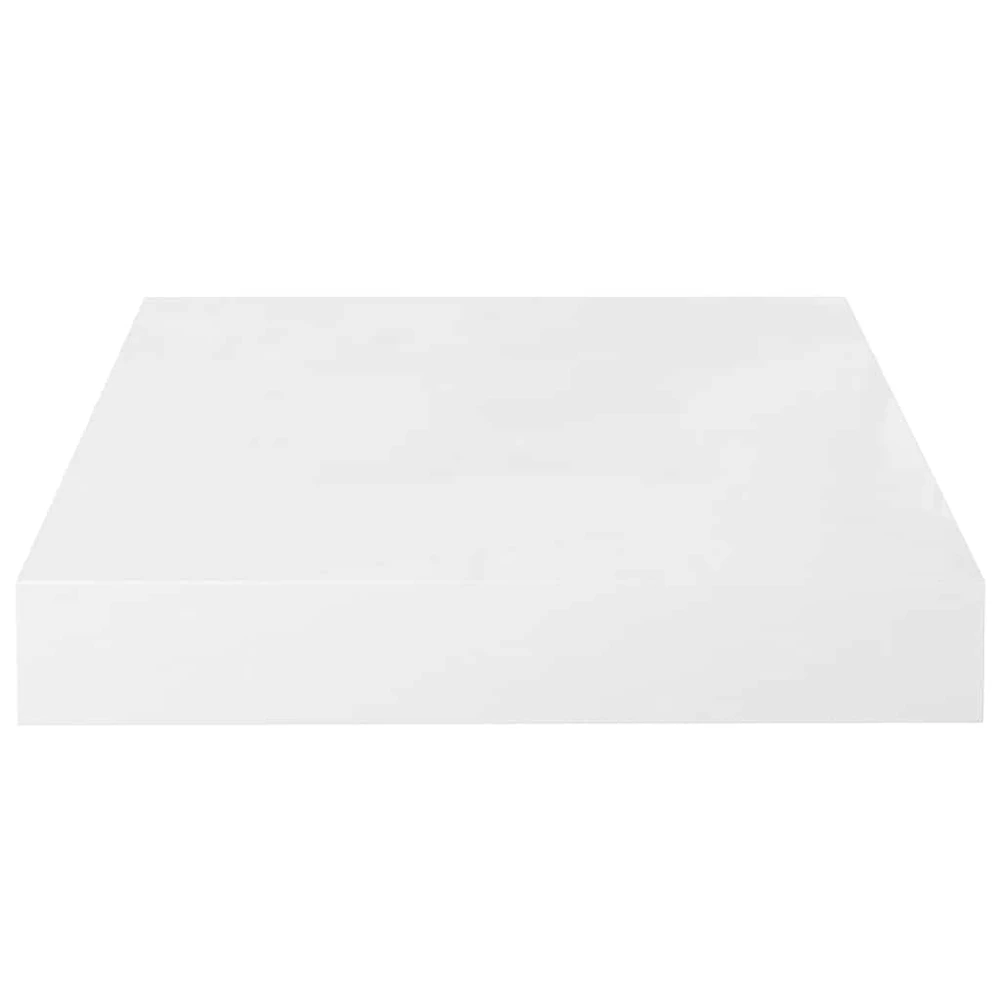 Pakabinamos lentynos, 4vnt., baltos, 23x23,5x3,8cm, MDF