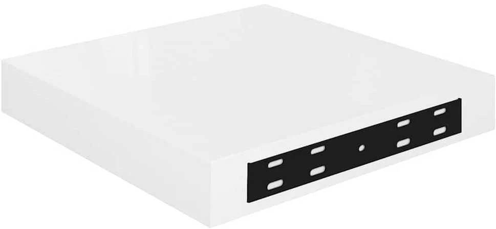 Pakabinamos lentynos, 4vnt., baltos, 23x23,5x3,8cm, MDF