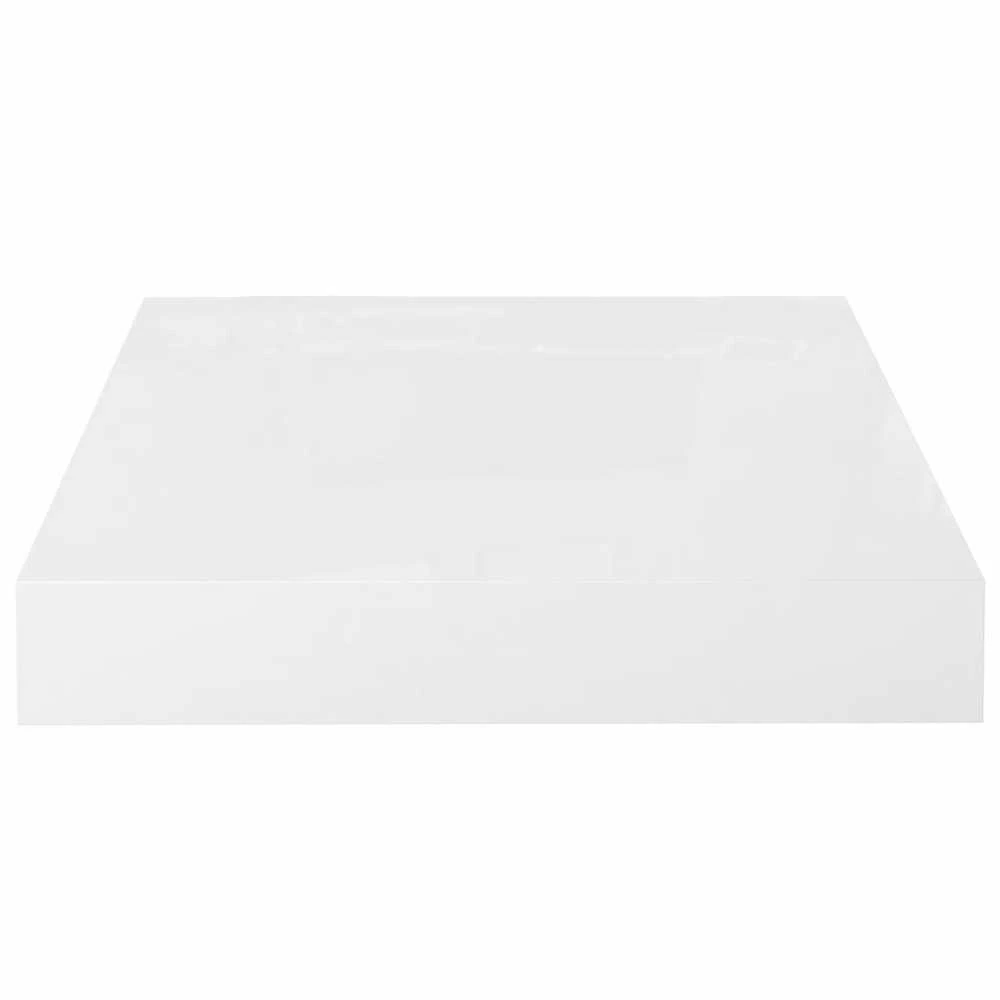Pakabinamos lentynos, 4vnt., baltos, 23x23,5x3,8cm, MDF