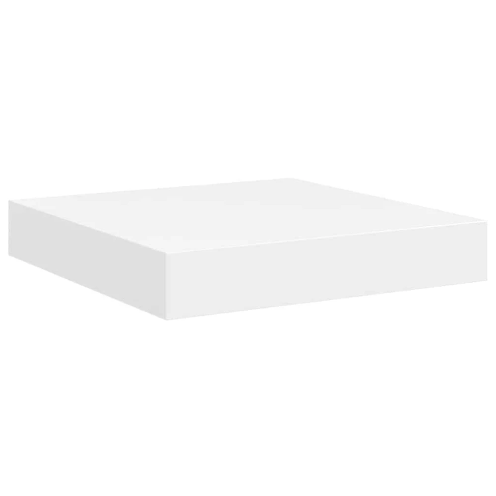 Pakabinamos lentynos, 4vnt., baltos, 23x23,5x3,8cm, MDF