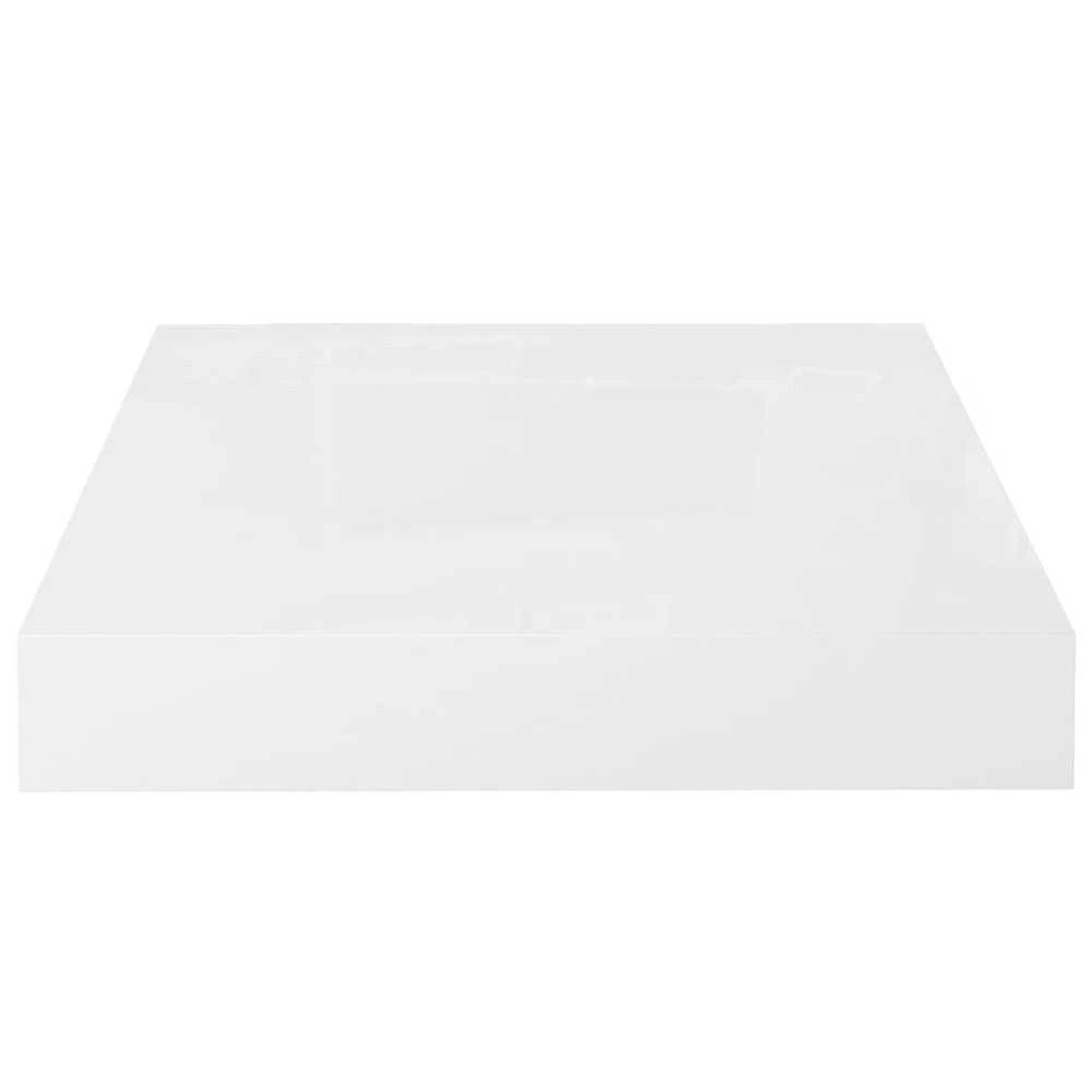 Pakabinamos lentynos, 4vnt., baltos, 23x23,5x3,8cm, MDF