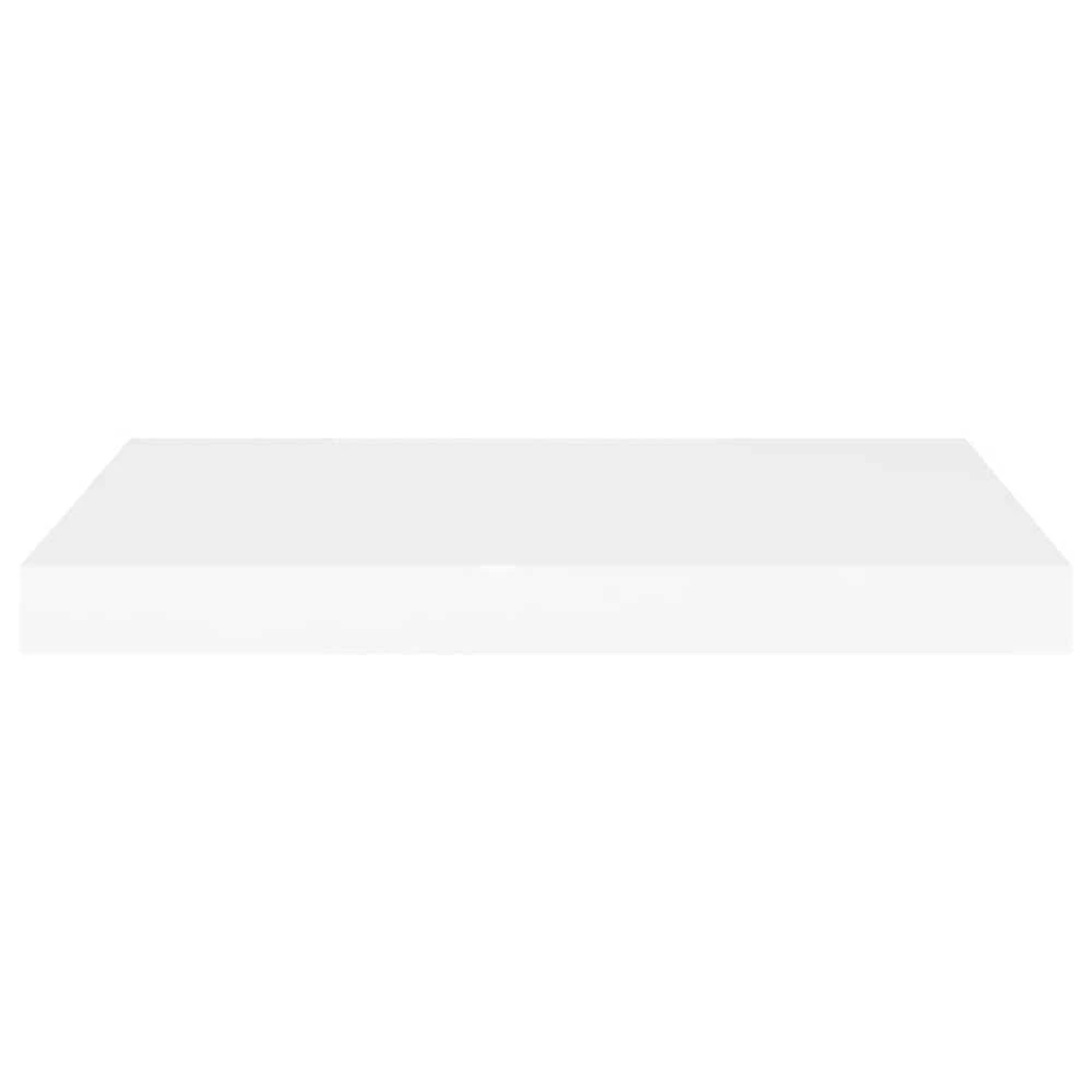 Pakabinamos lentynos, 4vnt., baltos, 60x23,5x3,8cm, MDF