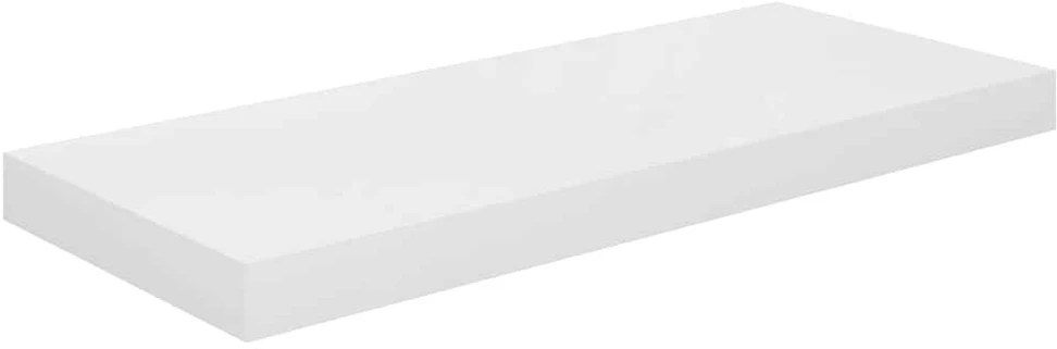 Pakabinamos lentynos, 4vnt., baltos, 60x23,5x3,8cm, MDF