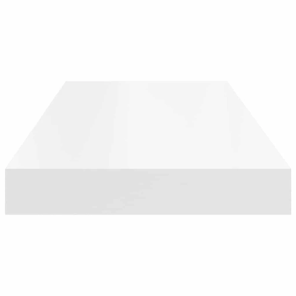 Pakabinamos lentynos, 4vnt., baltos, 60x23,5x3,8cm, MDF