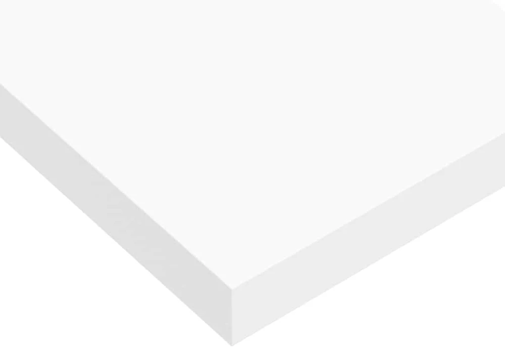 Pakabinamos lentynos, 4vnt., baltos, 80x23,5x3,8cm, MDF
