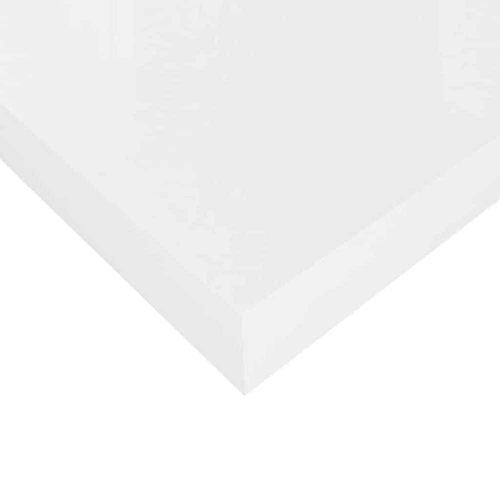 Pakabinamos lentynos, 4vnt., baltos, 80x23,5x3,8cm, MDF