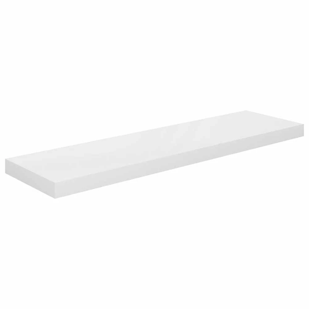 Pakabinamos lentynos, 4vnt., baltos, 90x23,5x3,8cm, MDF