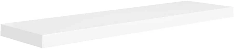 Pakabinamos lentynos, 4vnt., baltos, 90x23,5x3,8cm, MDF