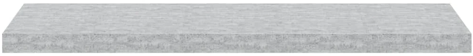 Pakabinamos lentynos, 4vnt., betono pilkos, 90x23,5x3,8cm, MDF