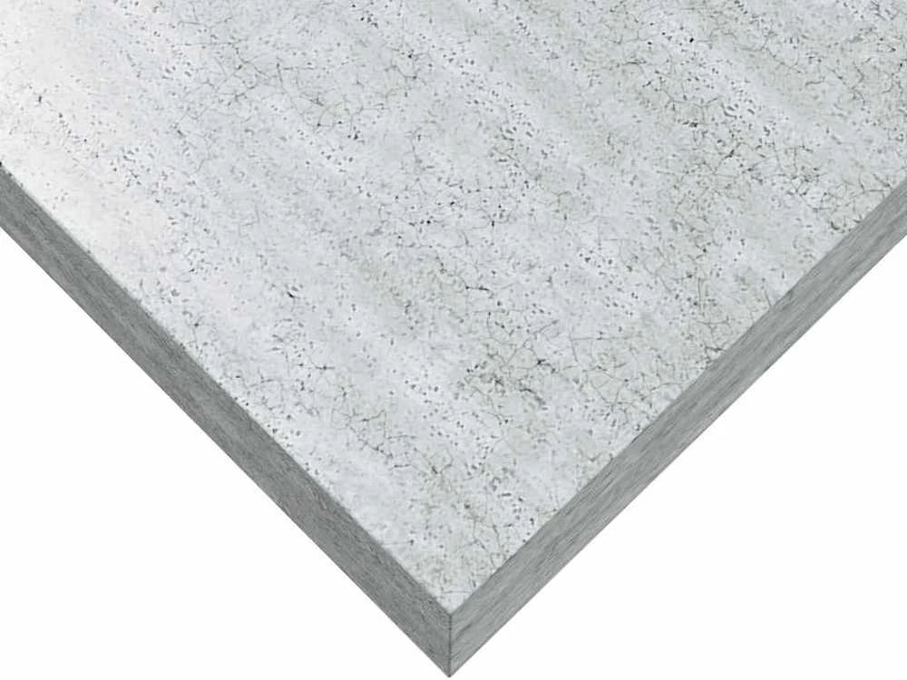 Pakabinamos lentynos, 4vnt., betono pilkos, 23x23,5x3,8cm, MDF