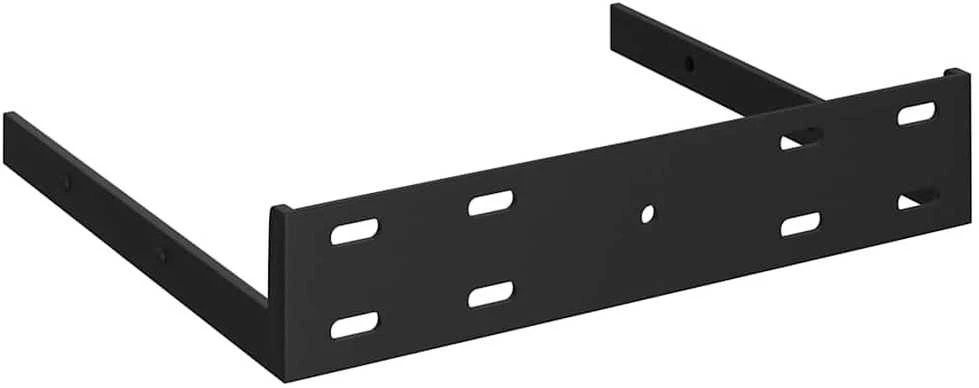 Pakabinamos lentynos, 4vnt., betono pilkos, 23x23,5x3,8cm, MDF