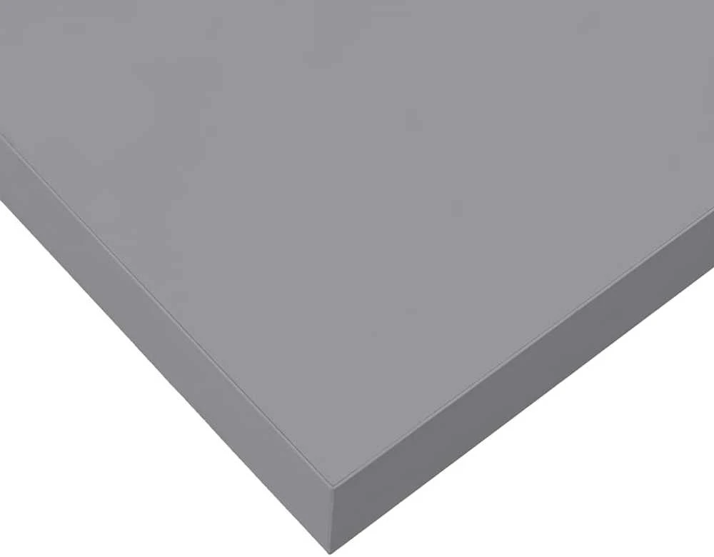 Pakabinamos lentynos, 4vnt., pilkos, 80x23,5x3,8cm, MDF