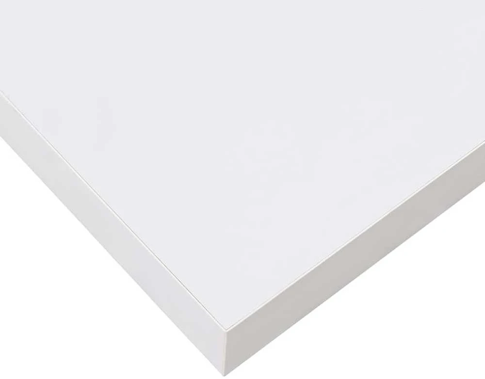 Pakabinamos sieninės lentynos, 2vnt., baltos, 40x23x3,8cm, MDF