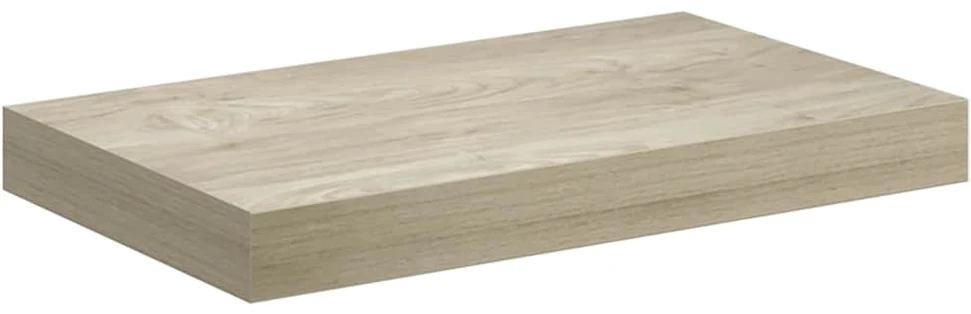 Pakabinamos sieninės lentynos, 4vnt., ąžuolo, 40x23x3,8cm, MDF