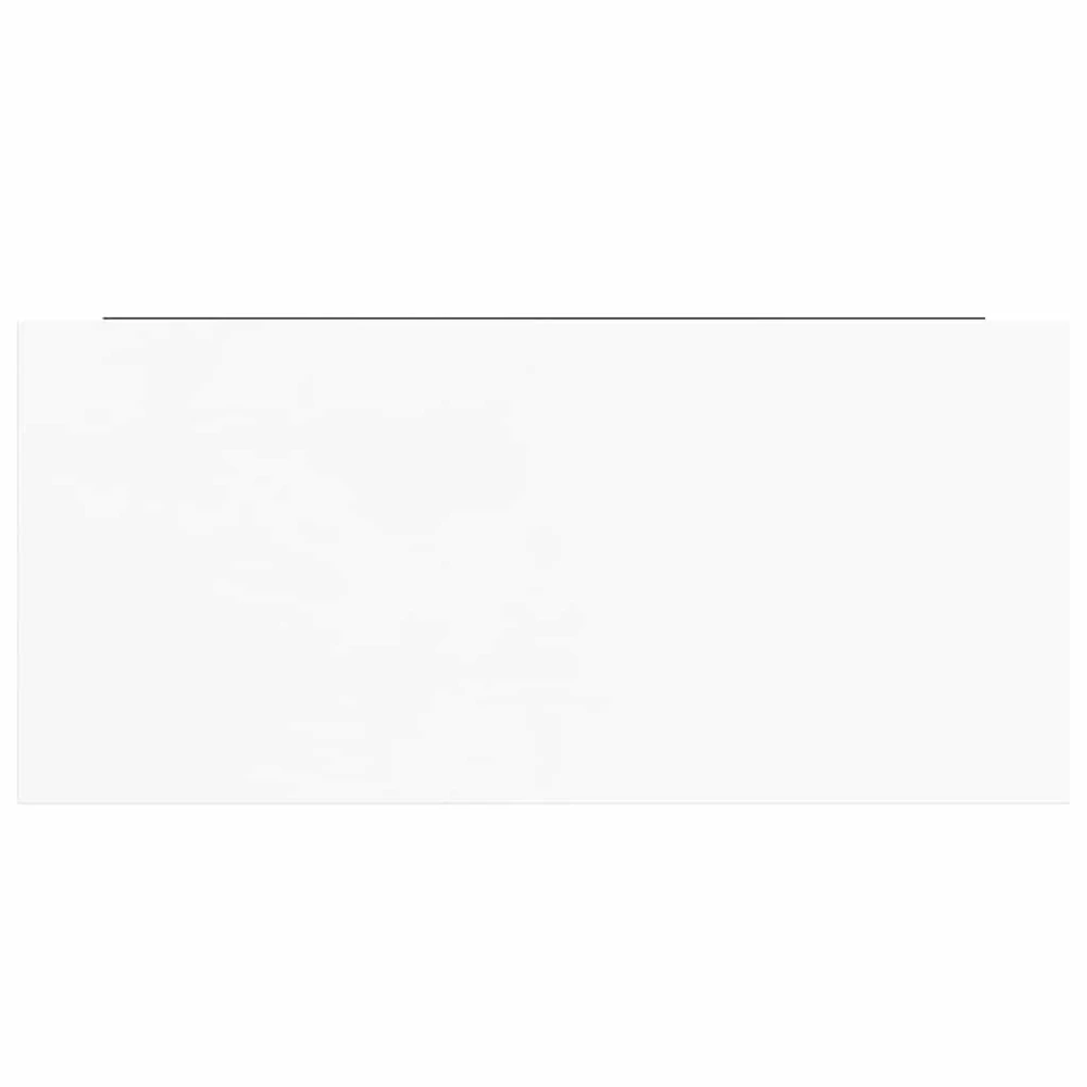 Pakabinamos sieninės lentynos, 4vnt., baltos, 50x23x3,8cm, MDF