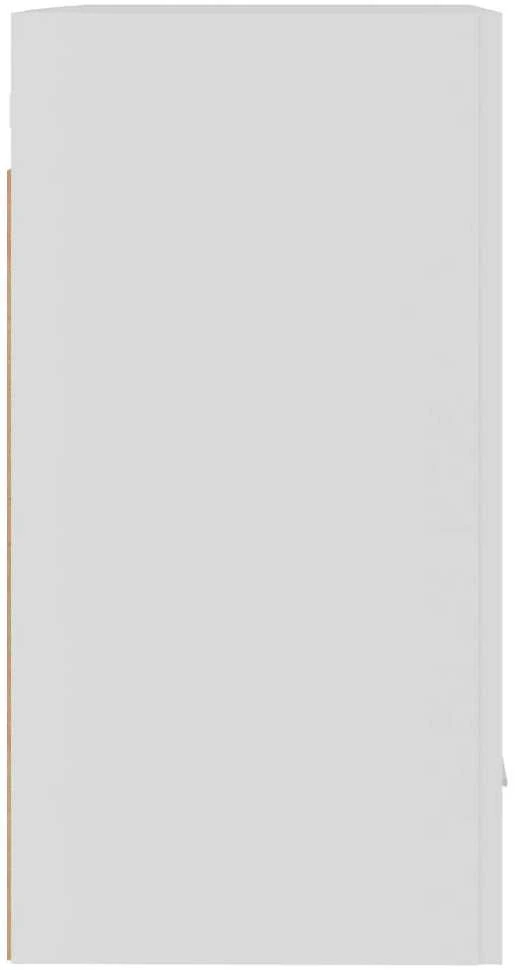 Pakabinamos spintelės, 2vnt., baltos, 50x31x60cm, mediena