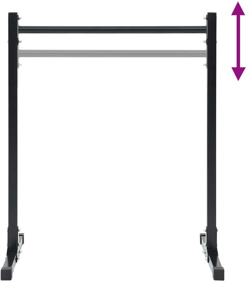 Dip stotis 2 vnt. Juoda 55 x 90 x 104.5 cm