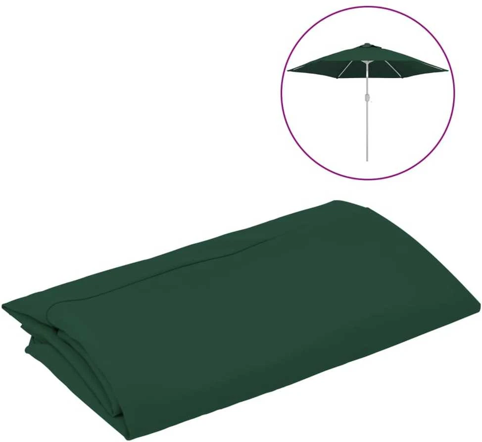 Pakaitinis audinys lauko skėčiui nuo saulės, žalias, 300cm
