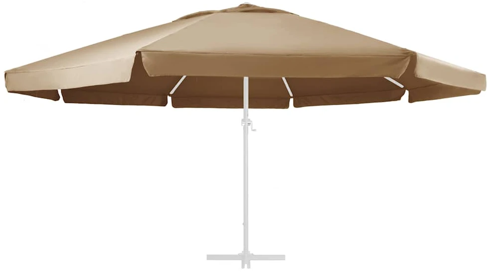 Pakaitinis audinys lauko skėčiui nuo saulės, taupe, 600cm