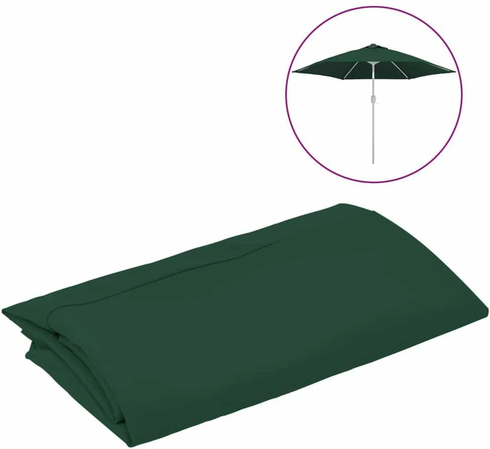 Pakaitinis audinys lauko skėčiui nuo saulės, žalias, 300cm