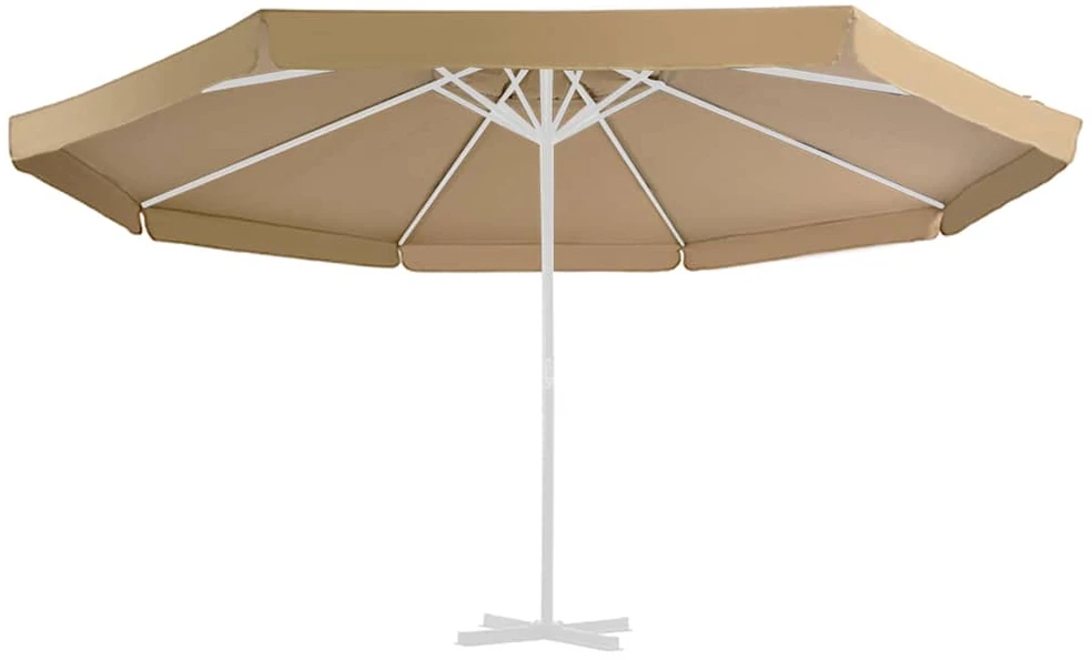 Pakaitinis audinys lauko skėčiui nuo saulės, taupe, 500cm