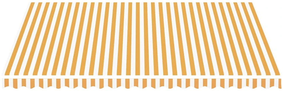 Pakaitinis audinys markizei, geltonos ir baltos spalvos, 4,5x3,5