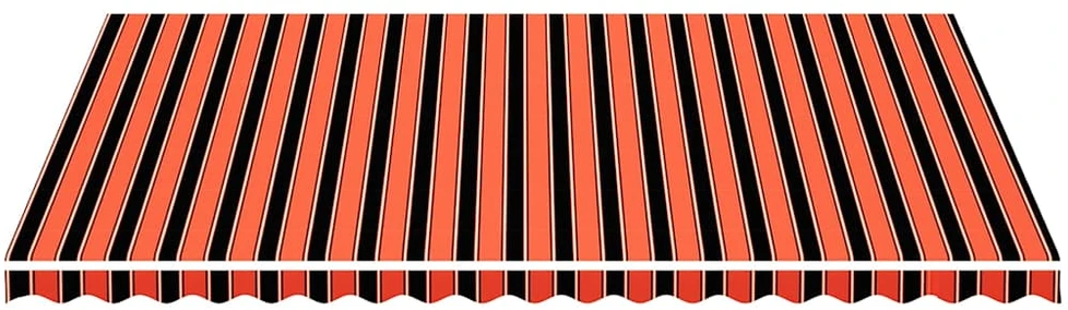 Pakaitinis audinys markizei, oranžinės ir rudos spalvos, 5x3,5m