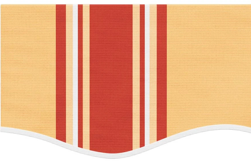 Pakaitinis audinys markizės apsiuvui, geltonas/oranžinis, 6m