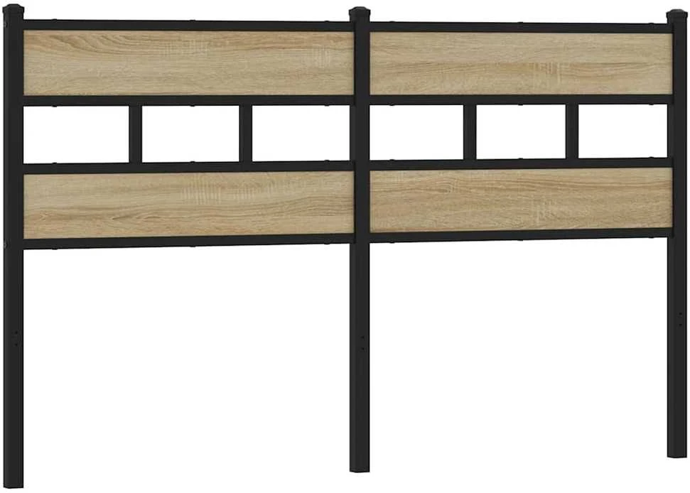 Pakaitinis galvūgalis, ąžuolo spalvos, 140cm, geležis ir apdirbta mediena