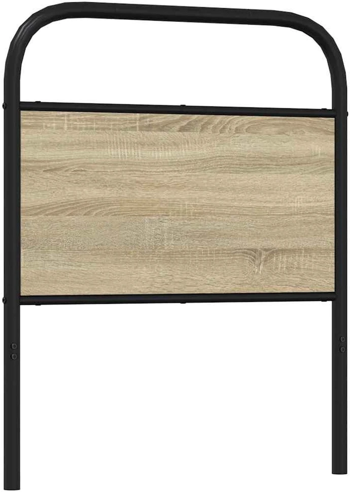 Lova Pakaitinis galvūgalis, ąžuolo spalvos, 80 cm, plienas ir mediena