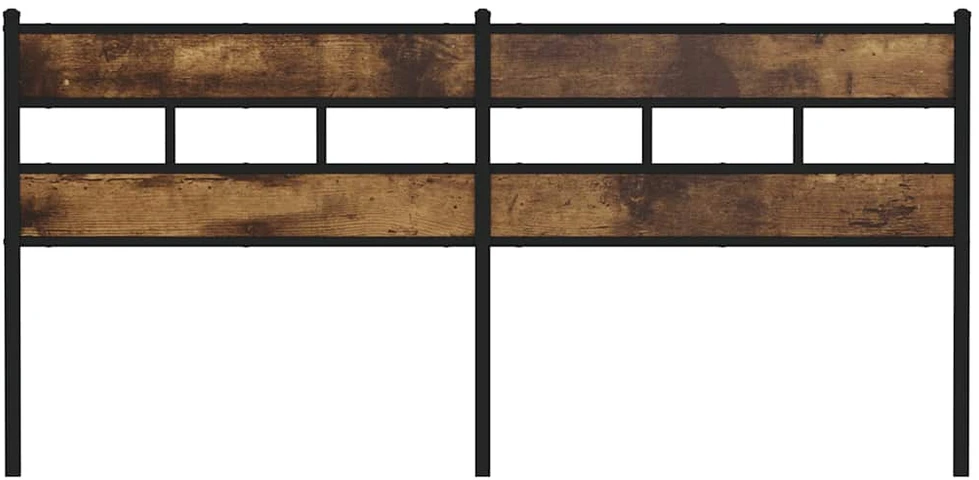 Galvūgalis, dūminio ąžuolo spalvos, 193cm, geležis ir mediena