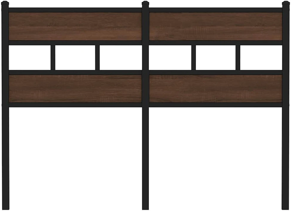 Pakaitinis galvūgalis, ruda ąžuolo, 120cm, apdirbta mediena ir plienas