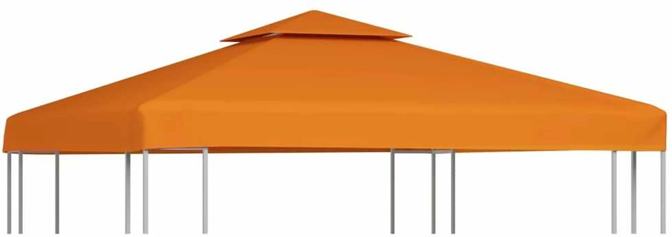 Pakaitinis pavėsinės uždangalas, oranžinis, 3x3m, 310g/m²
