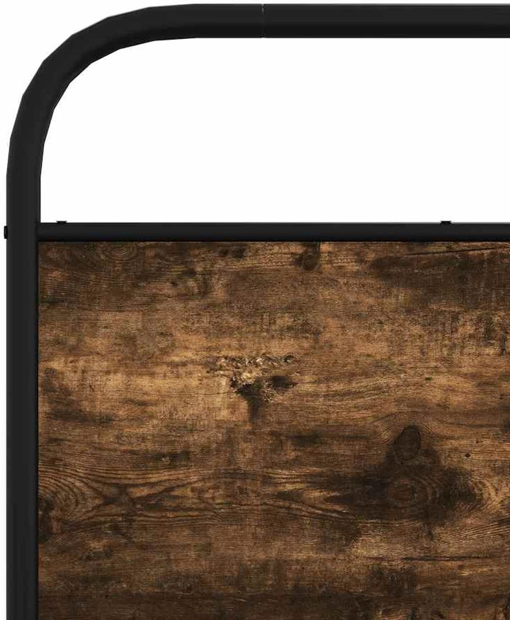 Pakeičiamas galvūgalis, rūkyto ąžuolo spalvos, 80 cm, plienas ir inžinerinė mediena