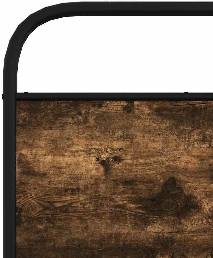 Pakeičiamas lovos galvūgalis, rūkyto ąžuolo spalvos, 75 cm, plienas ir inžinerinė mediena