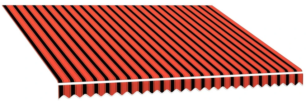 Markizės pakaitinis audinys Oranžinė ir ruda 350 x 250 cm