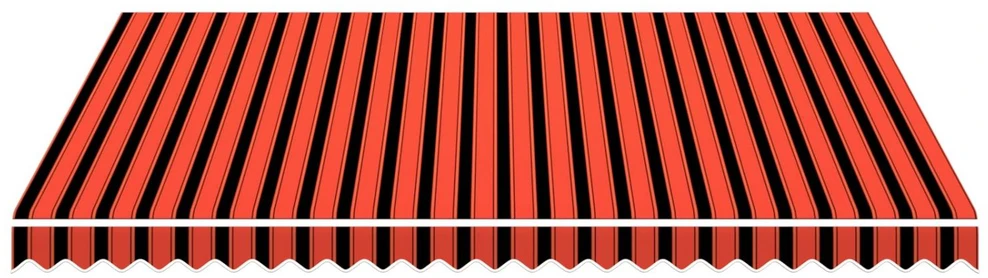 Markizės pakaitinis audinys Oranžinė ir ruda 350 x 250 cm