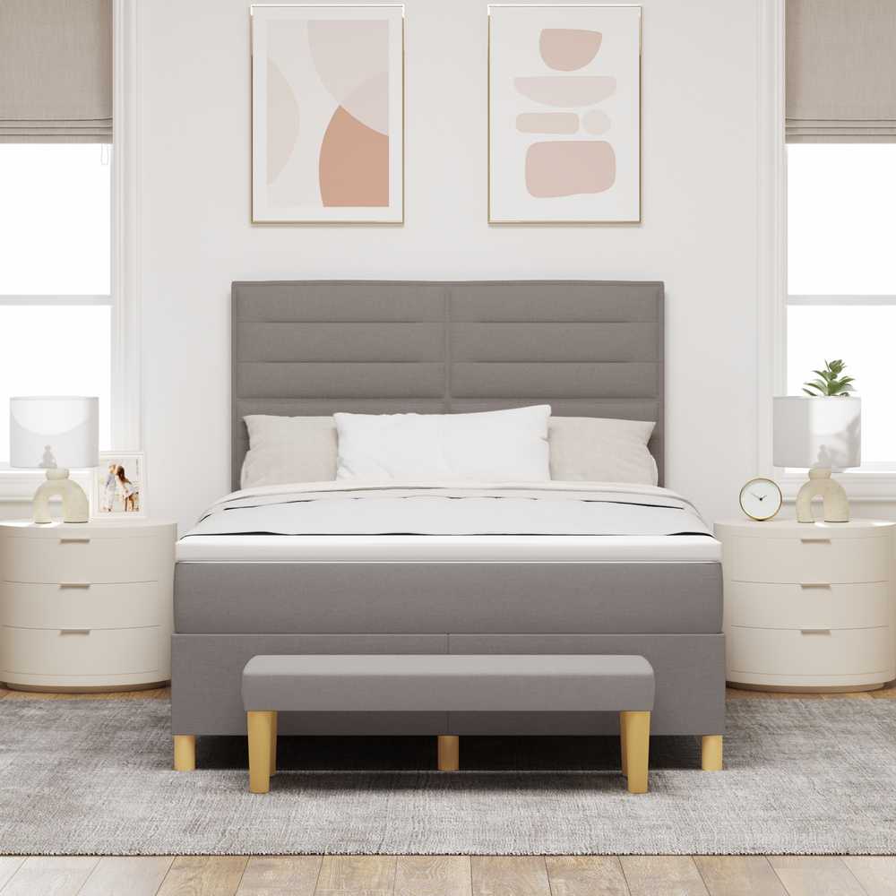 Kiemas lova su galvūgalio Tortora 200 x 160 cm audinys