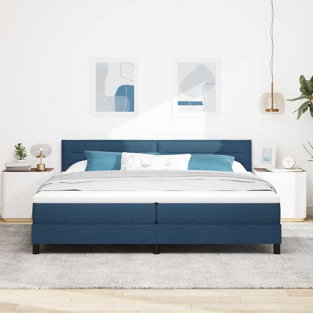 Kiemas lova su galvūgalio Mėlyna 200 x 200 cm audinys