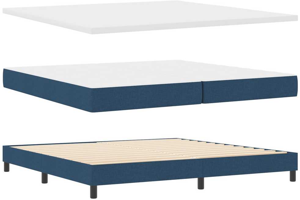Kiemas lova su galvūgalio Mėlyna 200 x 200 cm audinys