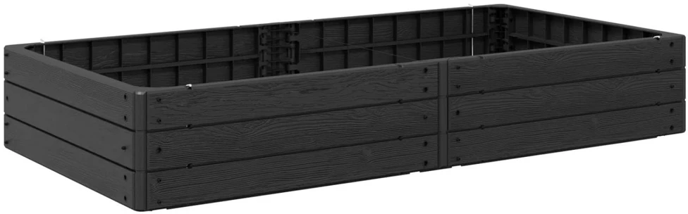 Pakelta lysvė Juoda 151 x 75,5 x 25 cm PP