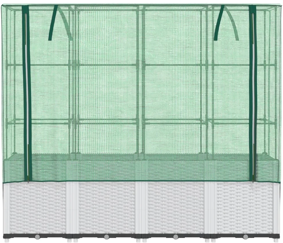 Pakelta lysvė su šiltnamio dangčiu, 160x40x153cm