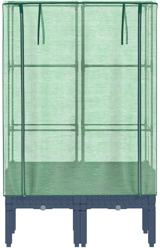 Pakelta lysvė su šiltnamio dangčiu, 80x40x140cm