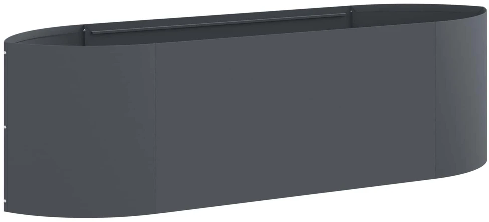 Pakelta sodo lova Antracito 140 x 40 x 40 cm Plienas