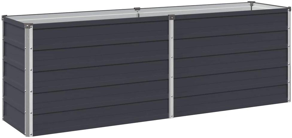 Pakelta sodo lova Antracito 160 x 40 x 55 cm
