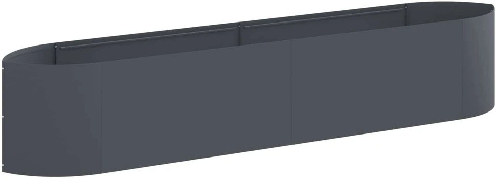 Pakelta sodo lova Antracito 220 x 40 x 40 cm Plienas